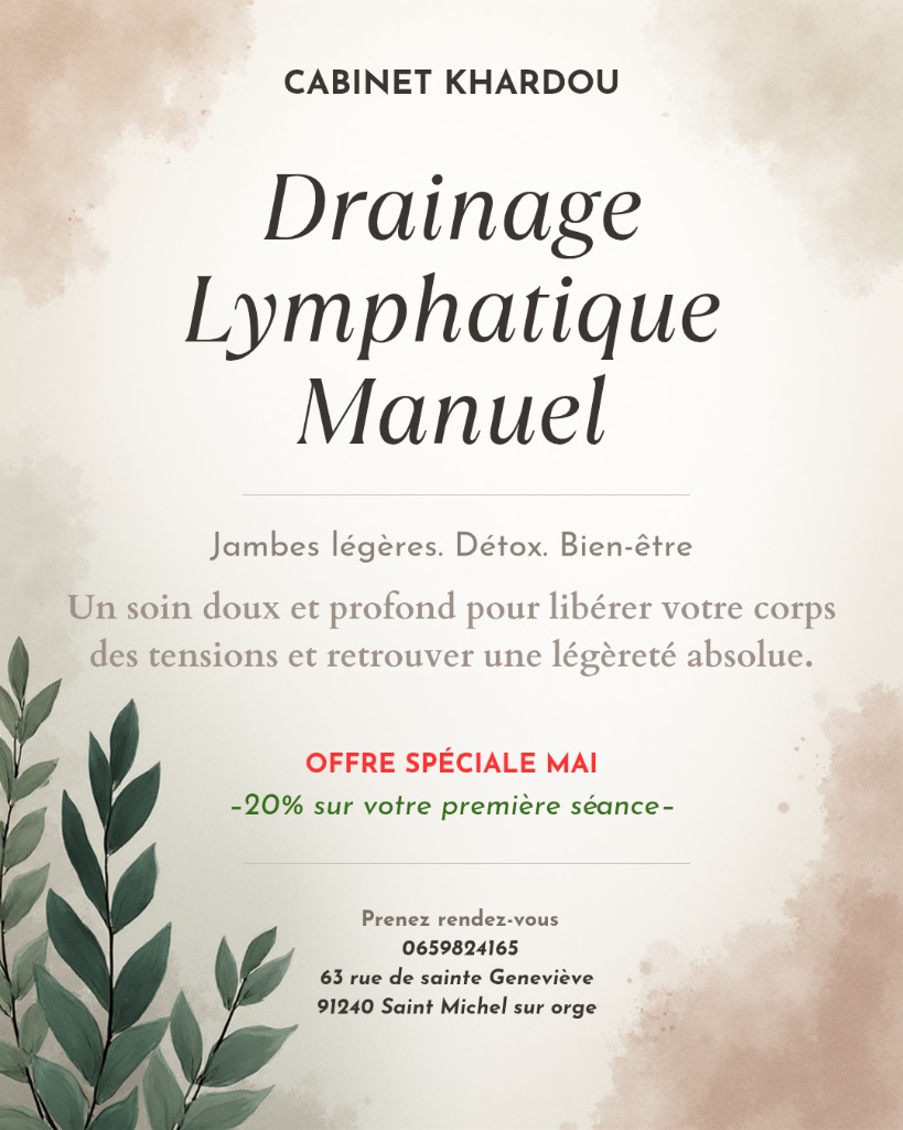 illustration Drainage lymphatique manuel