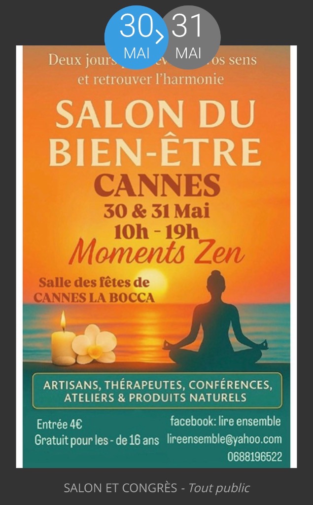 illustration Salon du bien-être de Cannes