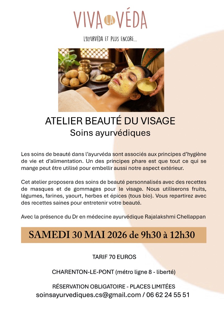illustration Soins ayurvédique - Beauté du visage