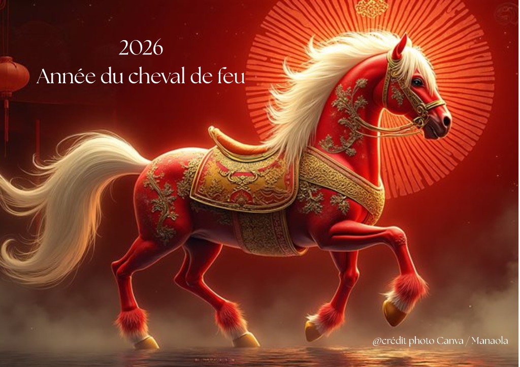 illustration 2026 : année du Cheval de Feu