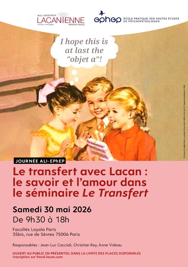 illustration le transfert avec Lacan !!