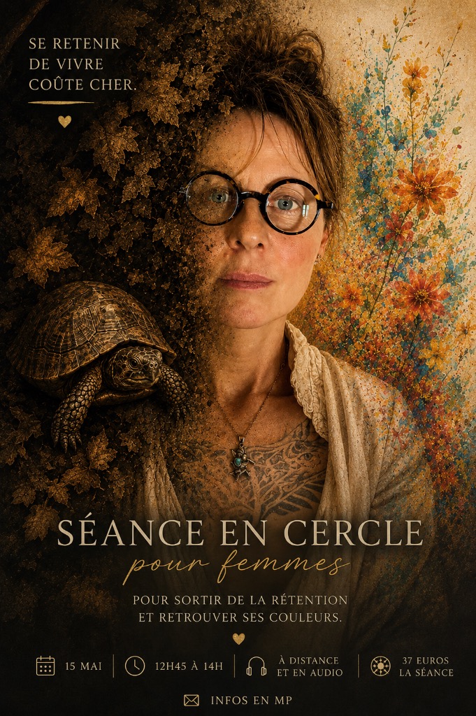 illustration Séance en cercle pour femmes — Sortir de la rétention et retrouver ses couleurs