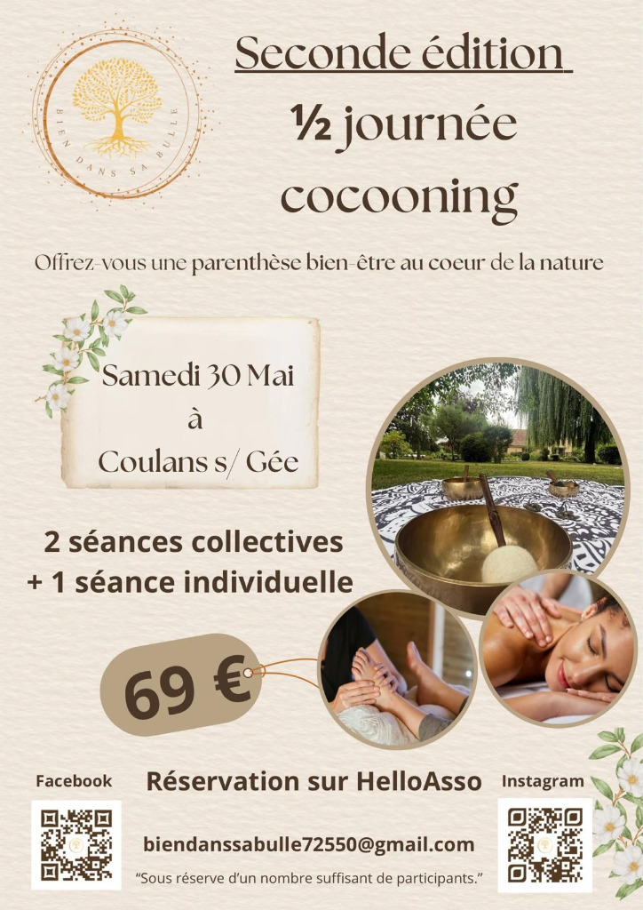 illustration 2ème édition 1/2 journée Cocooning