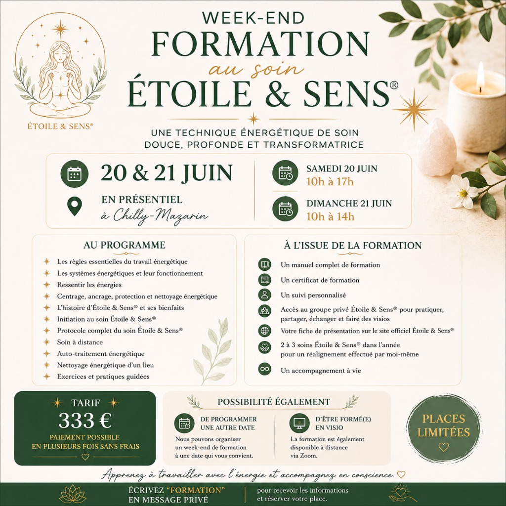 illustration WEEK-END FORMATION ÉTOILE & SENS®️