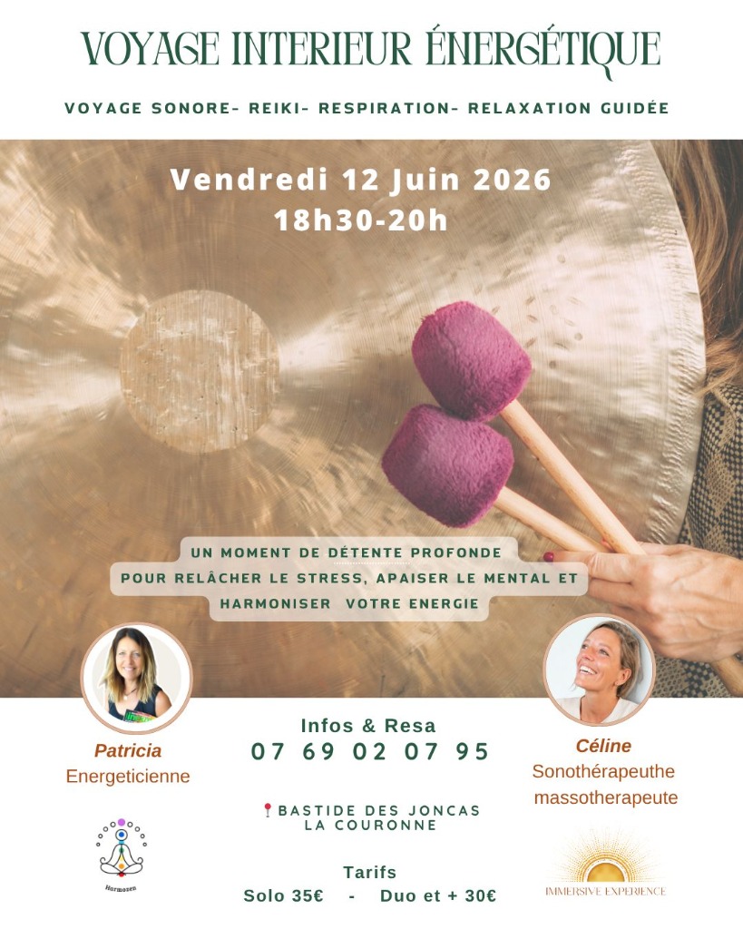 illustration Bain sonore et reiki