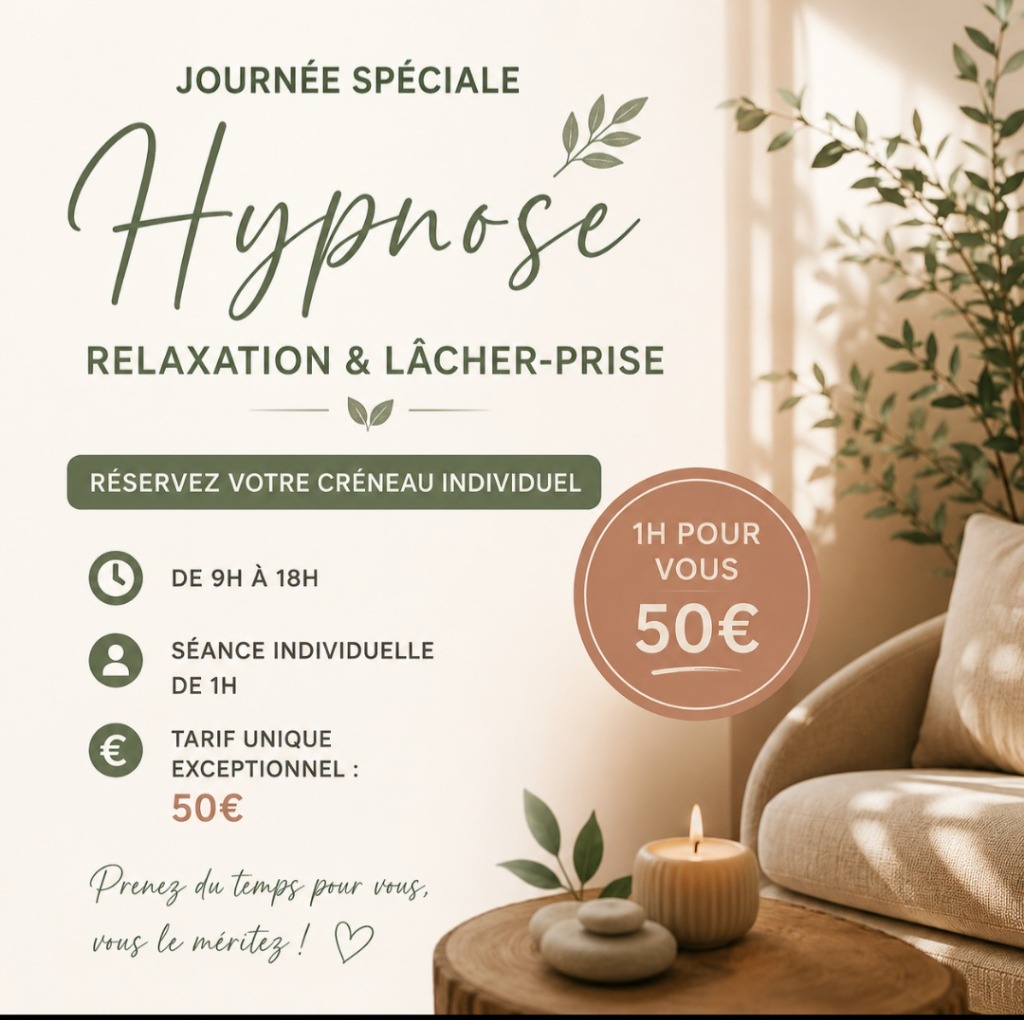 illustration Séance individuelle relaxation,  lâcher-prise par l’hypnose