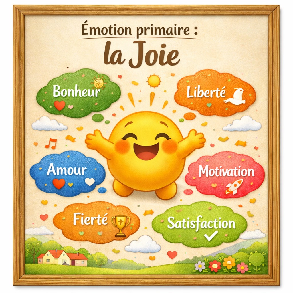 illustration Les émotions primaires : La Joie