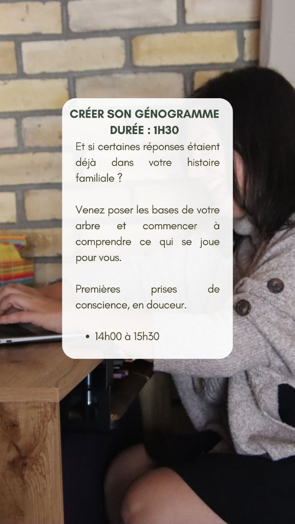 illustration Journée bien-être & Reconnexion à soi - atelier créer son génogramme