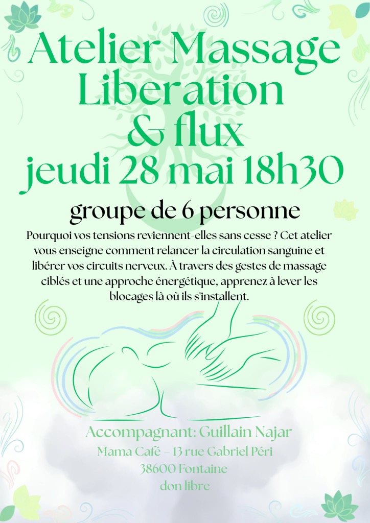 illustration Atelier de massage : Libération et Flux