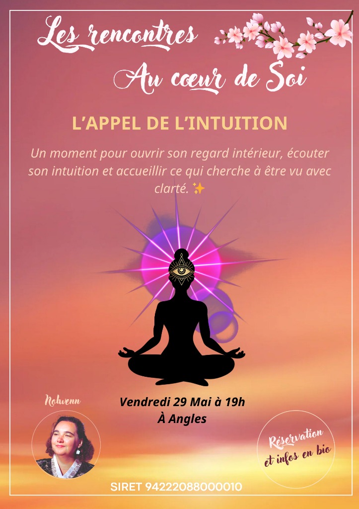 illustration 🌕 Les Rencontres au Cœur de Soi du 29 Mai 2026 – L’appel de l’intuition