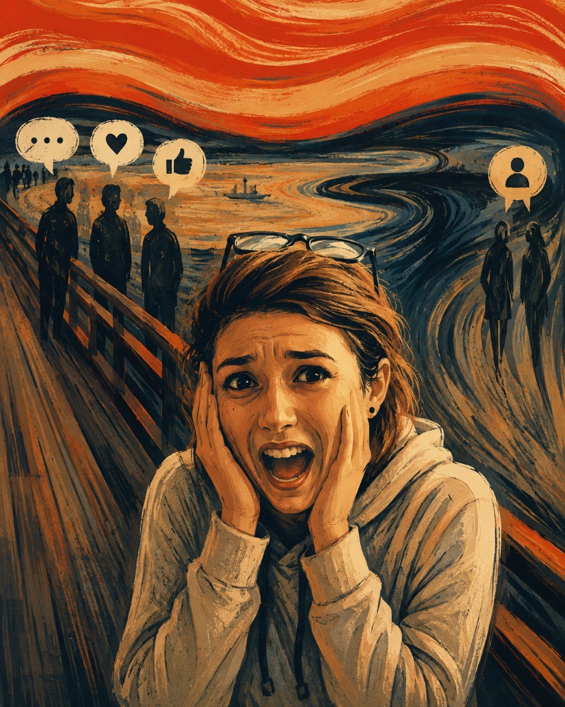illustration Les interactions sociales et l'anxiété