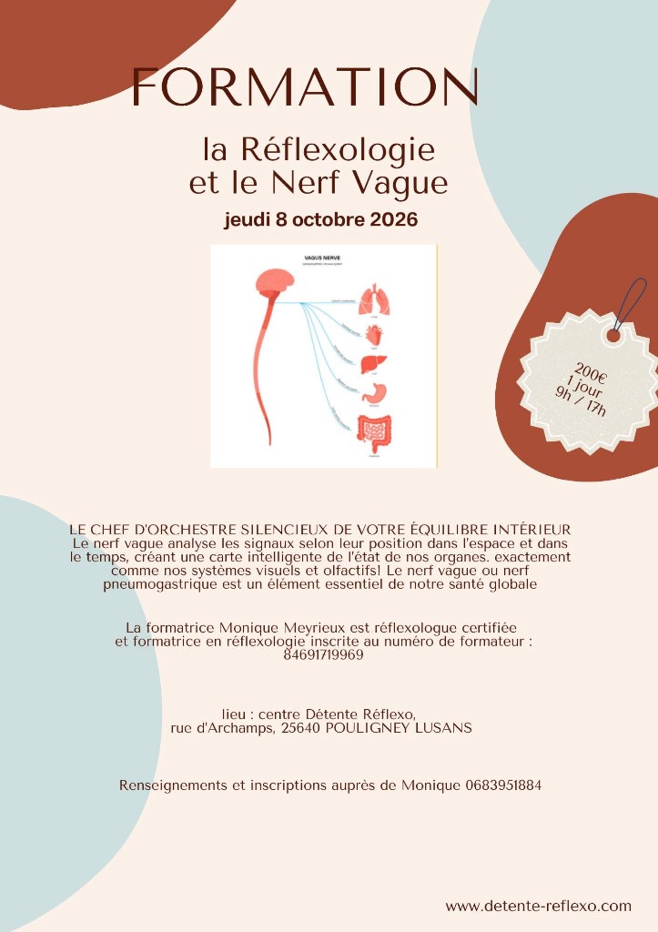 illustration La réflexologie et le nerf vague