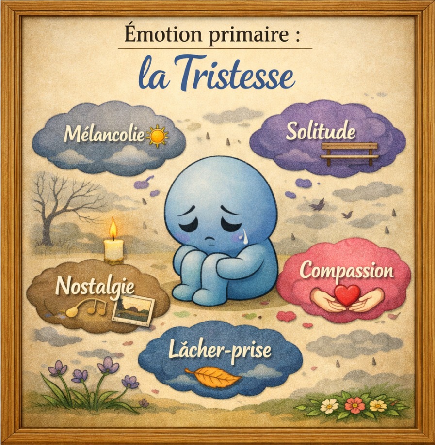 illustration Émotion primaire : la Tristesse