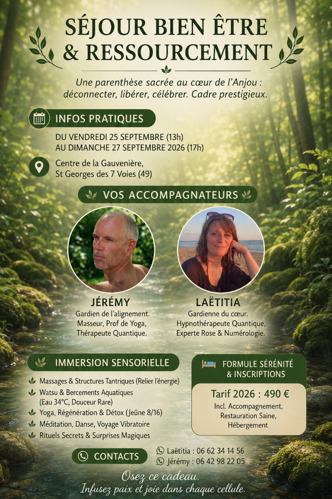 illustration 🌿 SÉJOUR RESSOURCEMENT MIXTE EN ANJOU 🌿