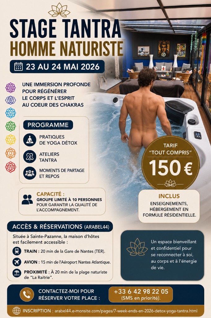 illustration STAGE TANTRA HOMME NATURISTE SAINTE-PAZANNE / NANTES SUD