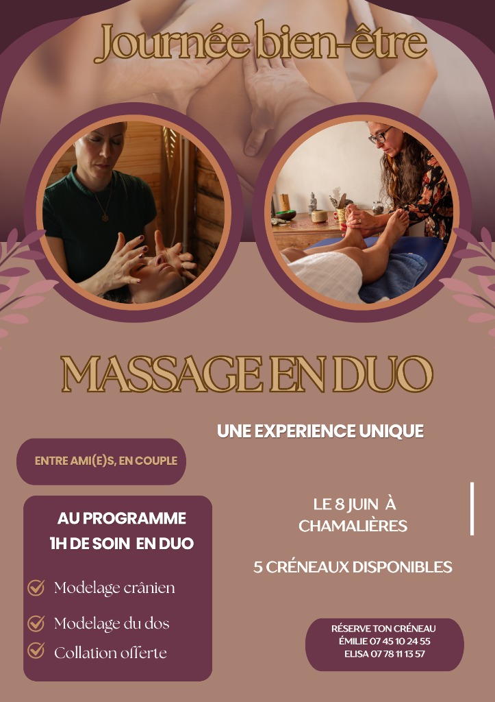illustration Le 8 juin massage en duo