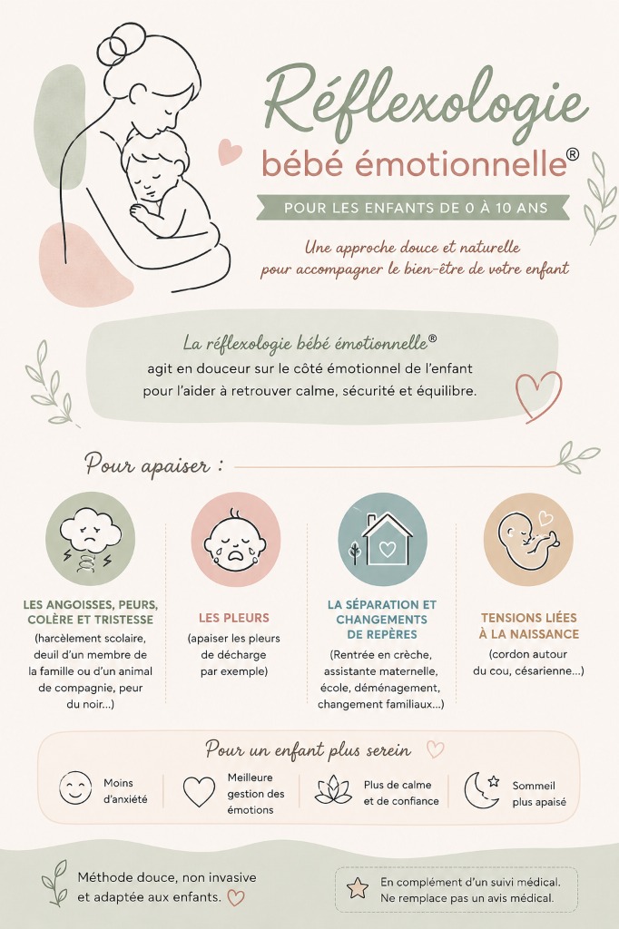 illustration La réflexologie bébé émotionnelle® émotions et sécurité affective