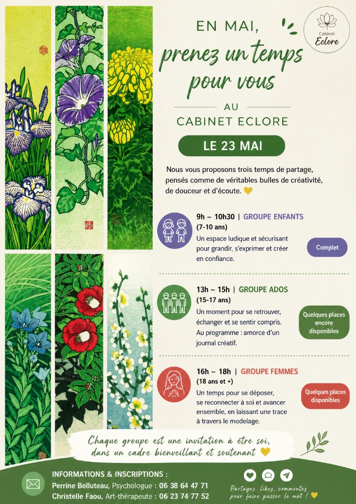 illustration Journée Art-Thérapie & Psychologie – 23 mai