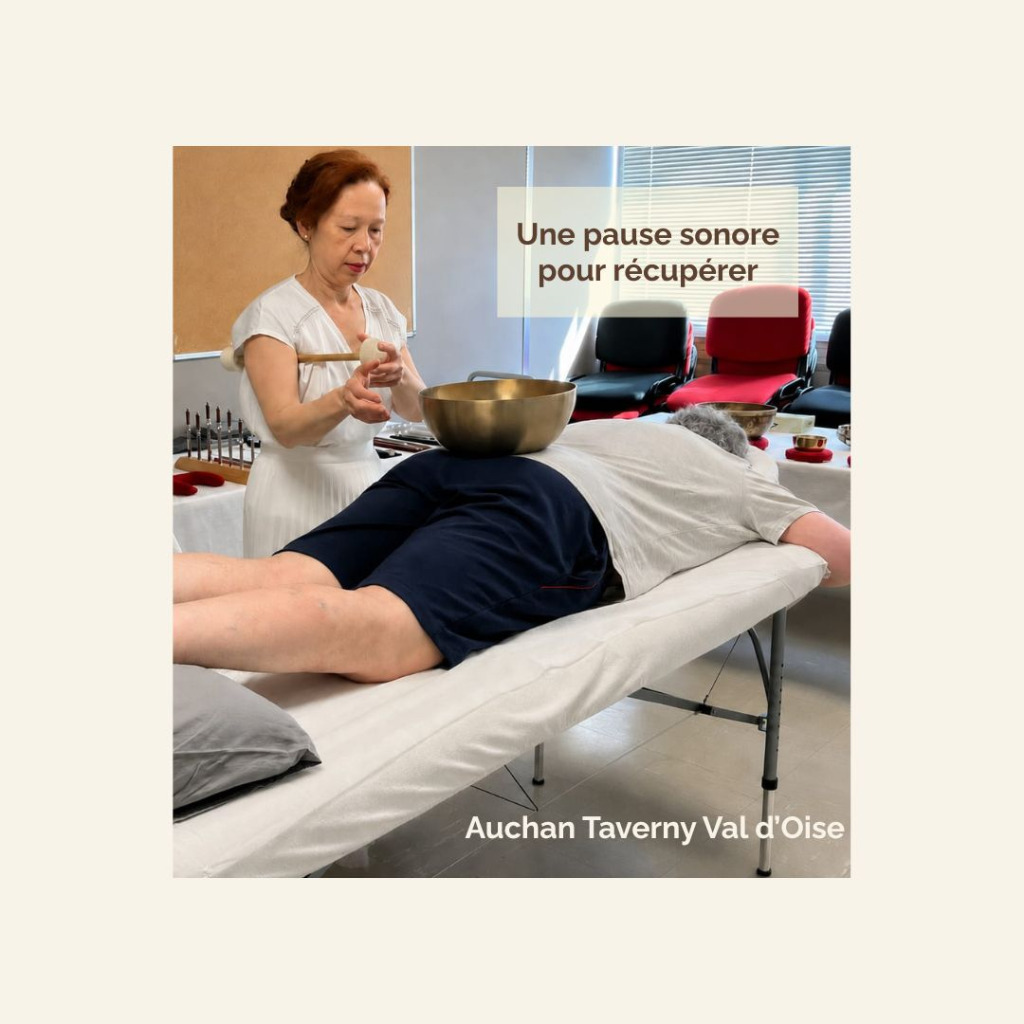 illustration Relaxation sonore chez Auchan Taverny : une pause sonore pour récupérer au travail