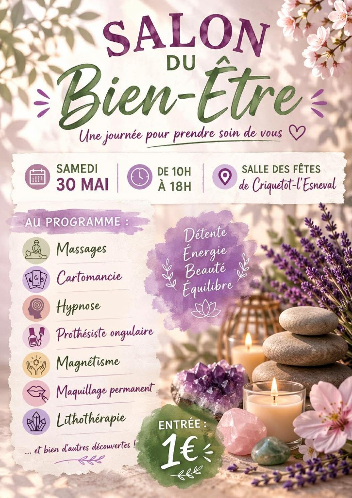 illustration Salon du Bien-Être de Criquetot-l'Esneval le 30 mai