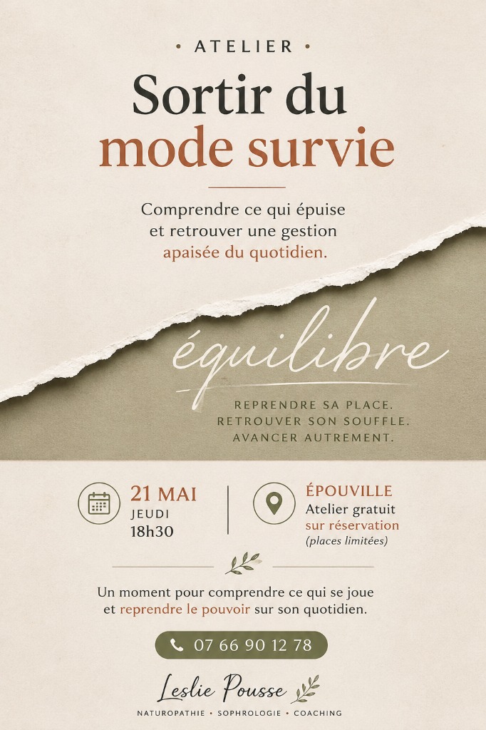 illustration ATELIER - Sortir du mode survie - 21 mai