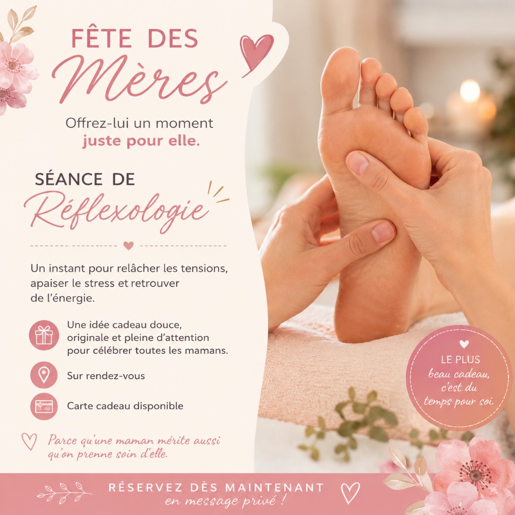 illustration Spécial Fête des mères : vos séances de réflexologie à prix tout doux