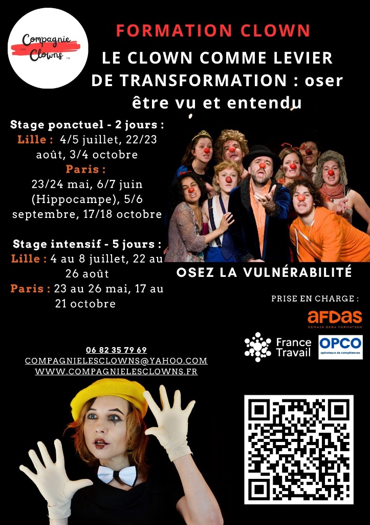 illustration Stage CLOWN - 2026 — LILLE & PARIS