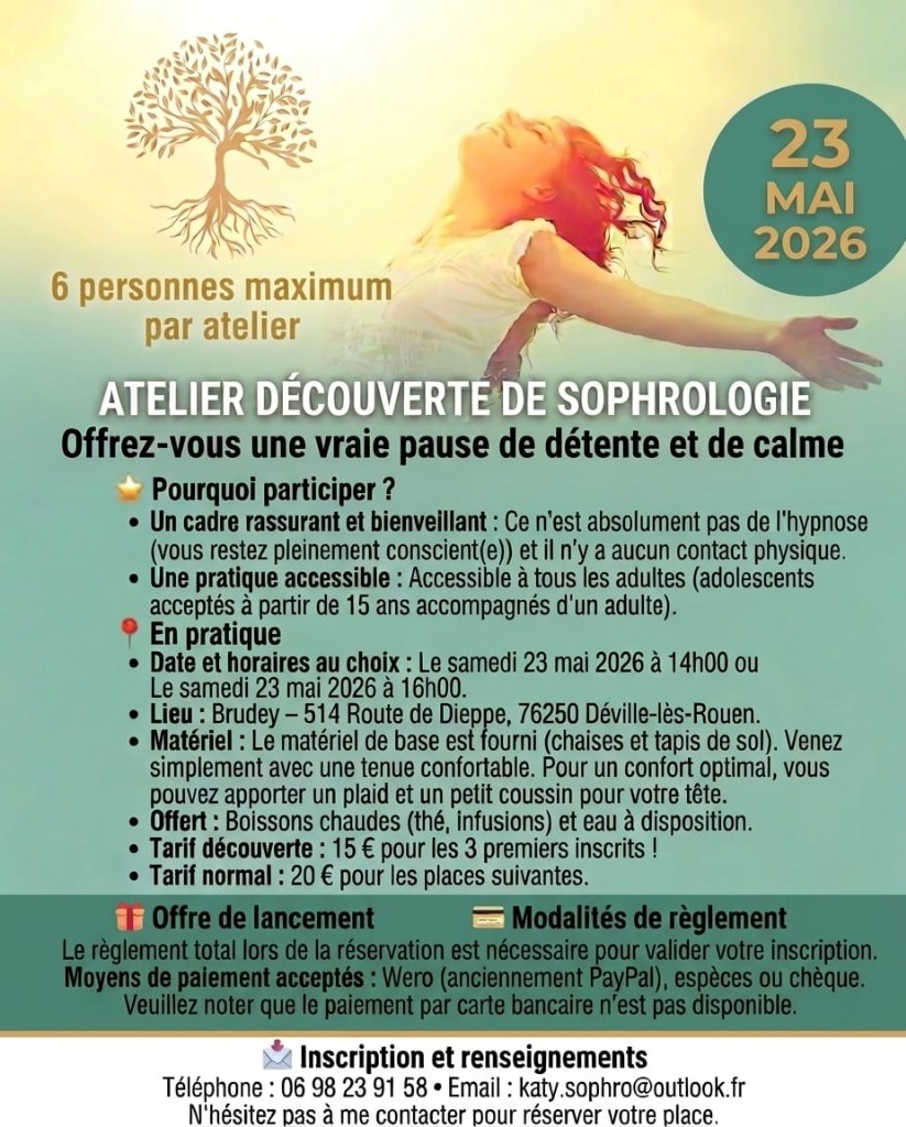 illustration Atelier Découverte Sophrologie - Samedi 23 Mai