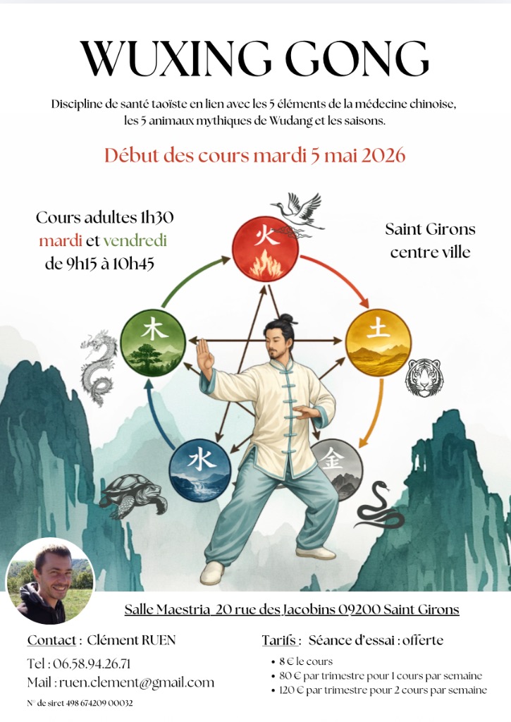 illustration Cours de Wuxing Gong