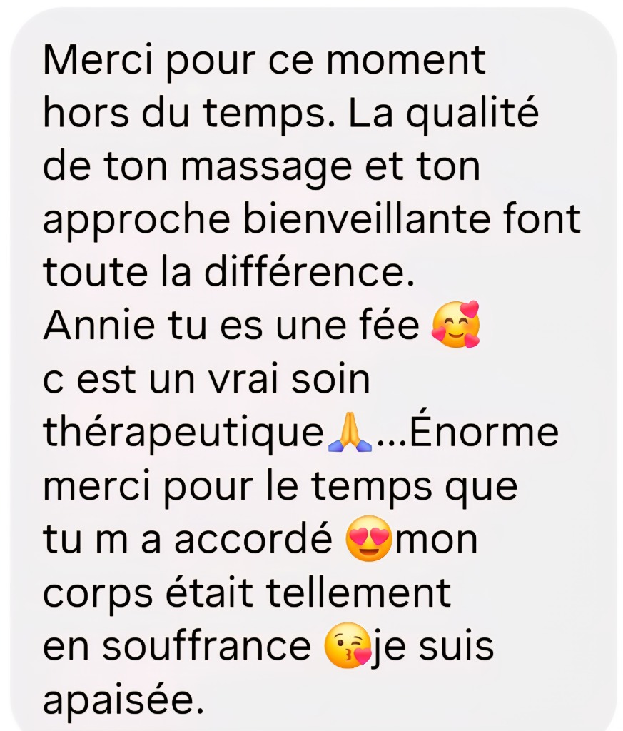 illustration Avis de Massage...