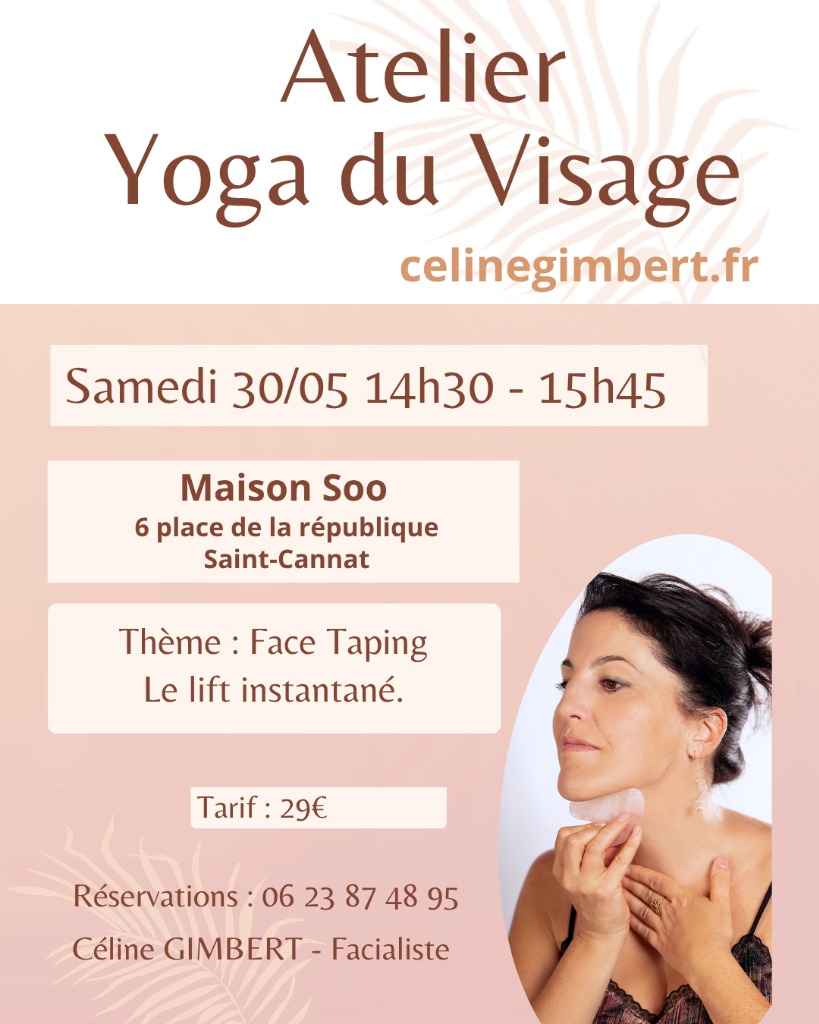 illustration Yoga du visage Face Taping