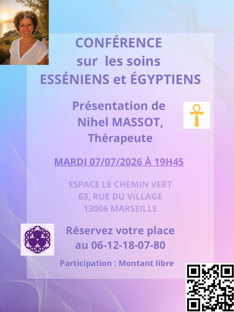 illustration ✨ Conférence : Soins Esséniens et Égyptiens – Reconnexion à soi et éveil intérieur ✨