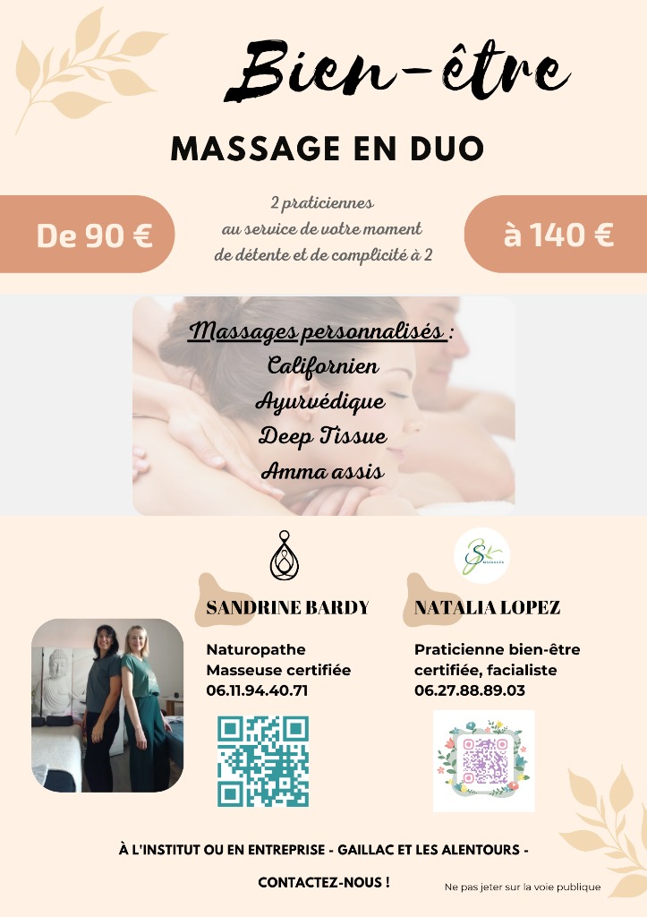 illustration Massage en duo