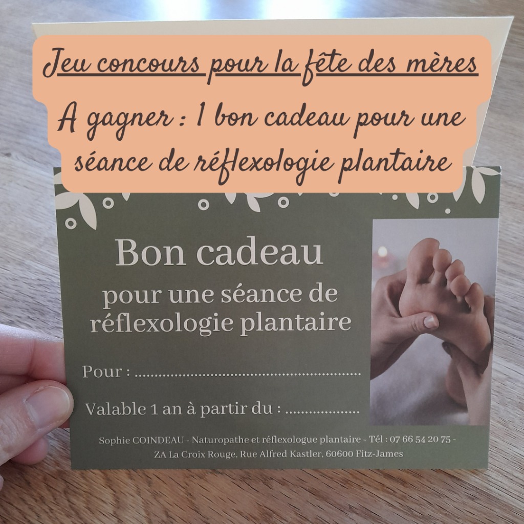 illustration A gagner pour la fête des mères : 1 séance de réflexologie plantaire