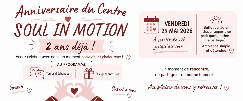 illustration ANNIVERSAIRE CENTRE SOUL IN MOTION