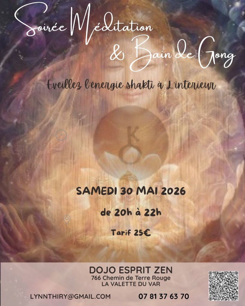 illustration Méditation et Bain de Gong avec les énergies de la pleine lune