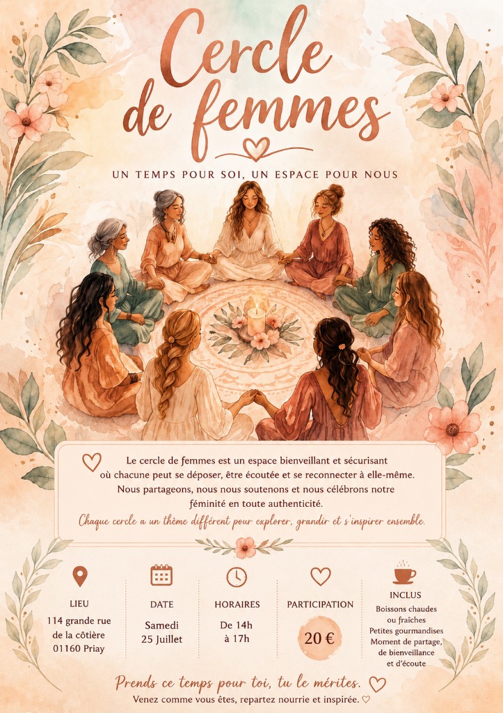 illustration Cercle de femmes à partir de Juillet