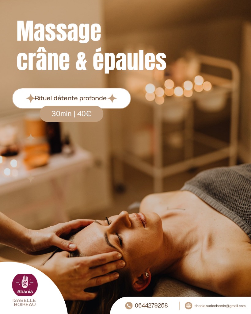 illustration Massage crâne épaules