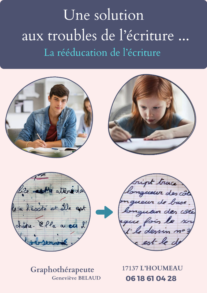 illustration Une écriture lisible, soignée, rapide ...