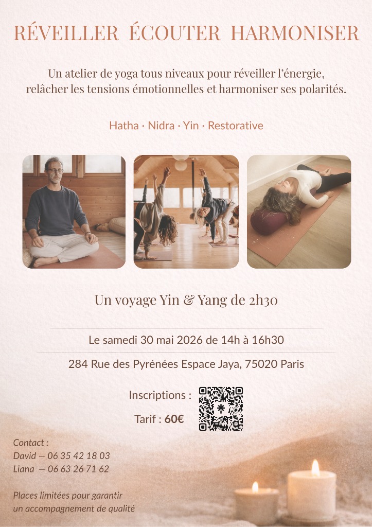 illustration Atelier de yoga système nerveaux : Yin & Yang à Paris