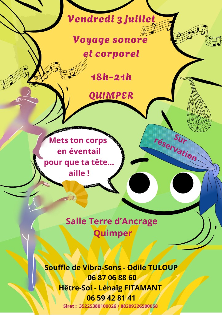 illustration Le corps en éventail ! vendredi 3 juillet 18H-21H