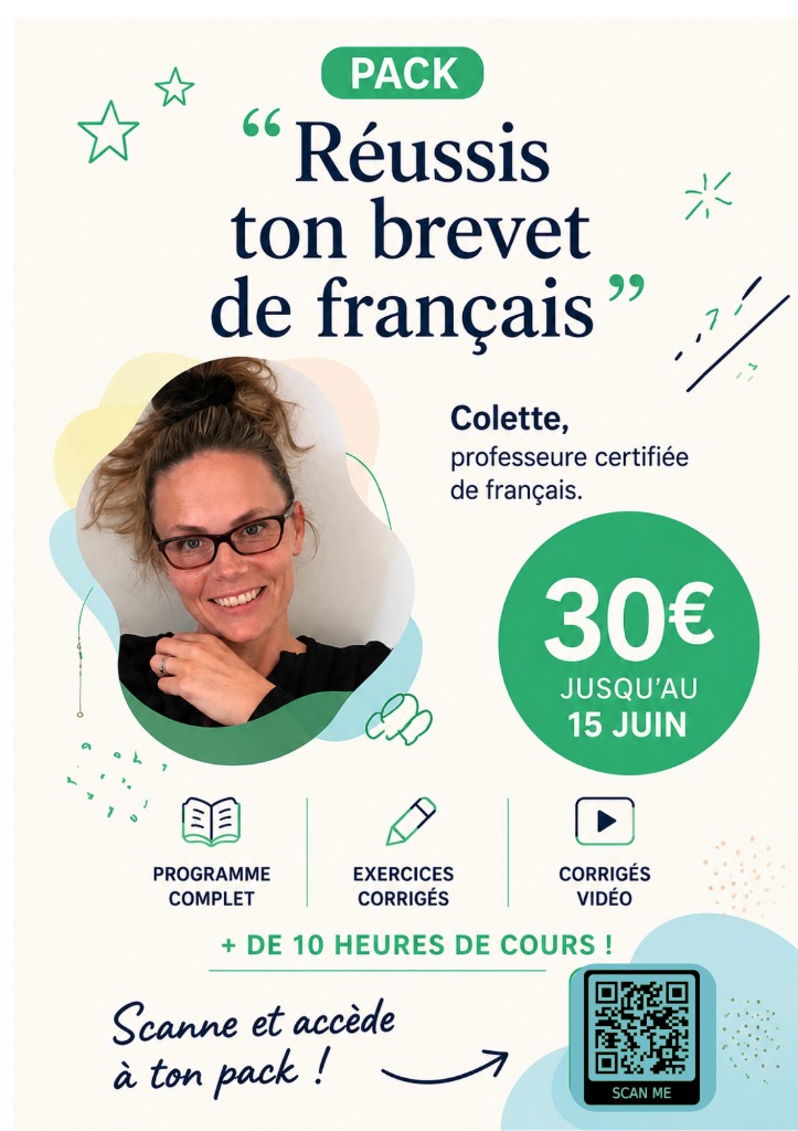 illustration Pack de préparation du brevet de français. + de 10 vidéos et PDF !