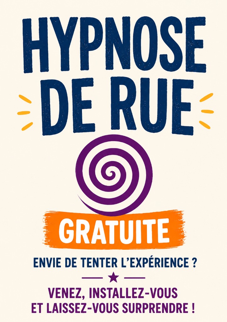 illustration hypnose de rue au festival Moov'o'Der