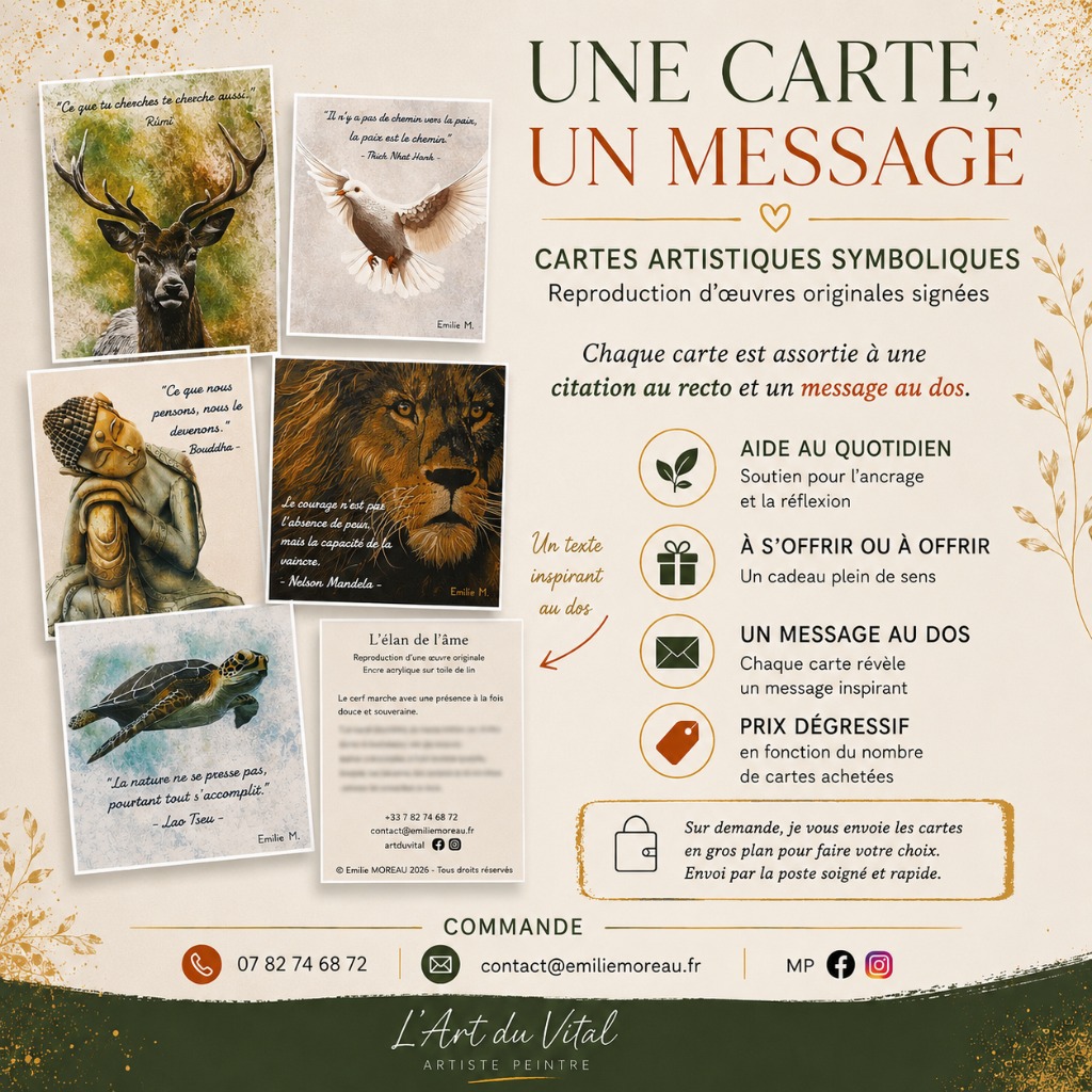 illustration Une carte, un message