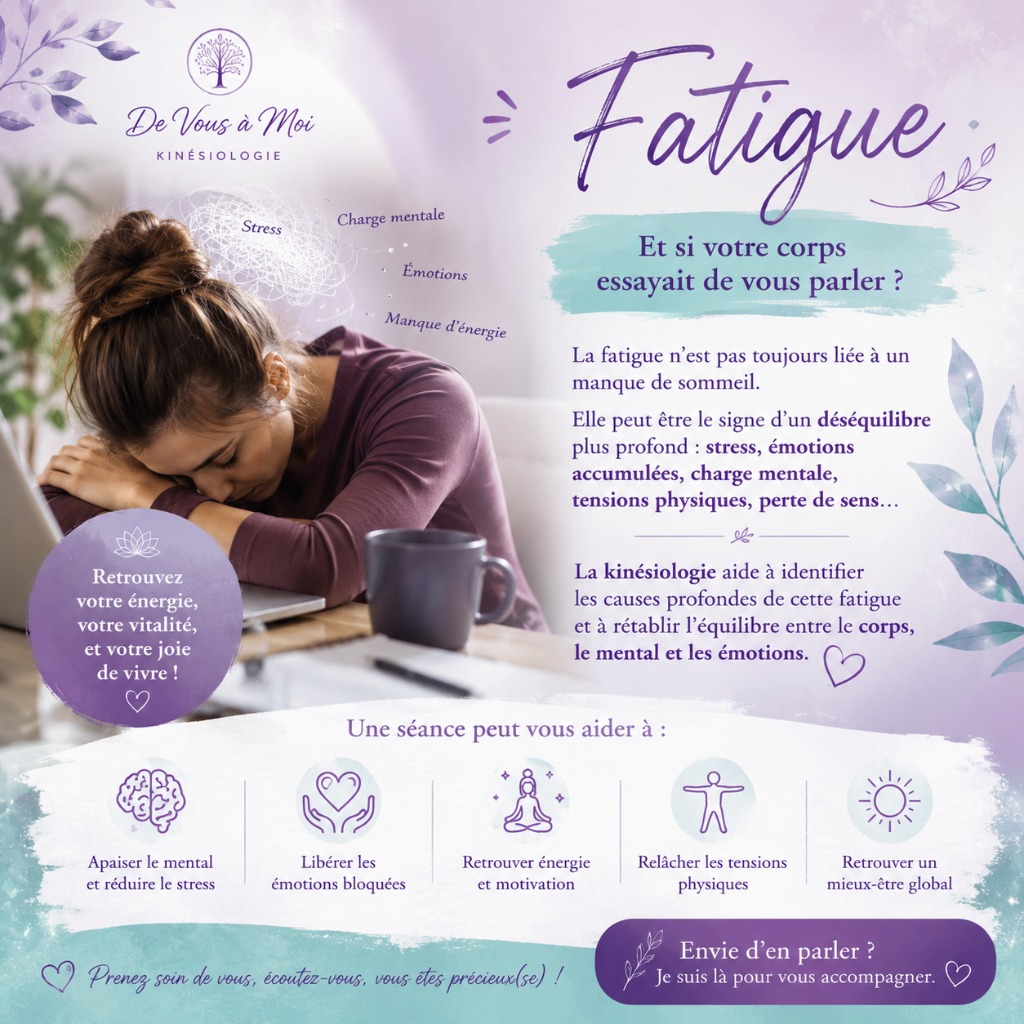 illustration La fatigue chronique et la kinésiologie