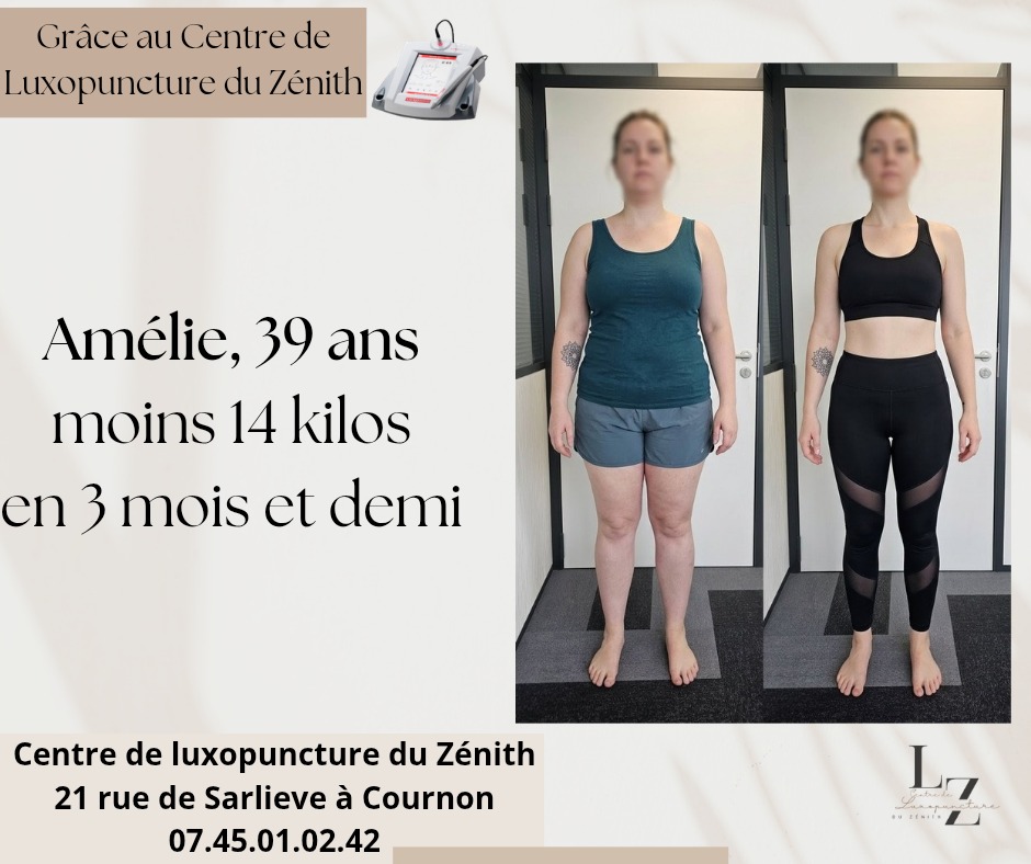 illustration Avant/Après pour Amélie