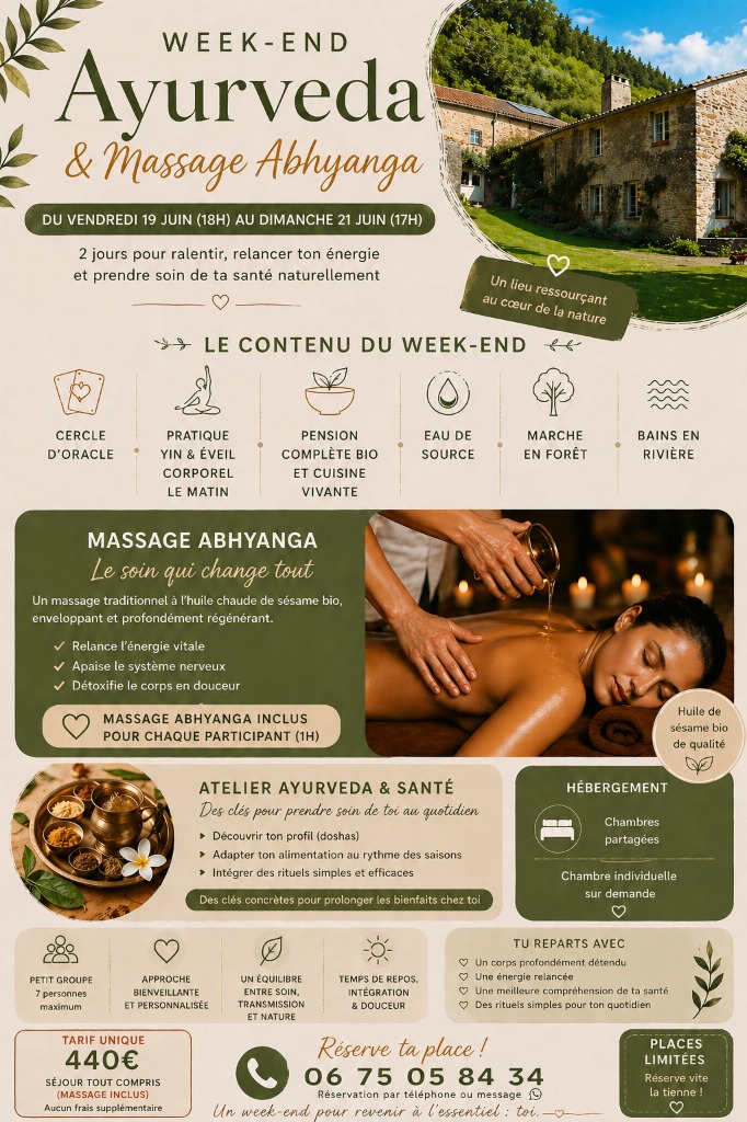 illustration DECOUVERTE MASSAGA ABHYANGA et AYURVEDA