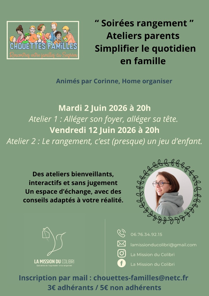 illustration Soirée rangement et organisation
