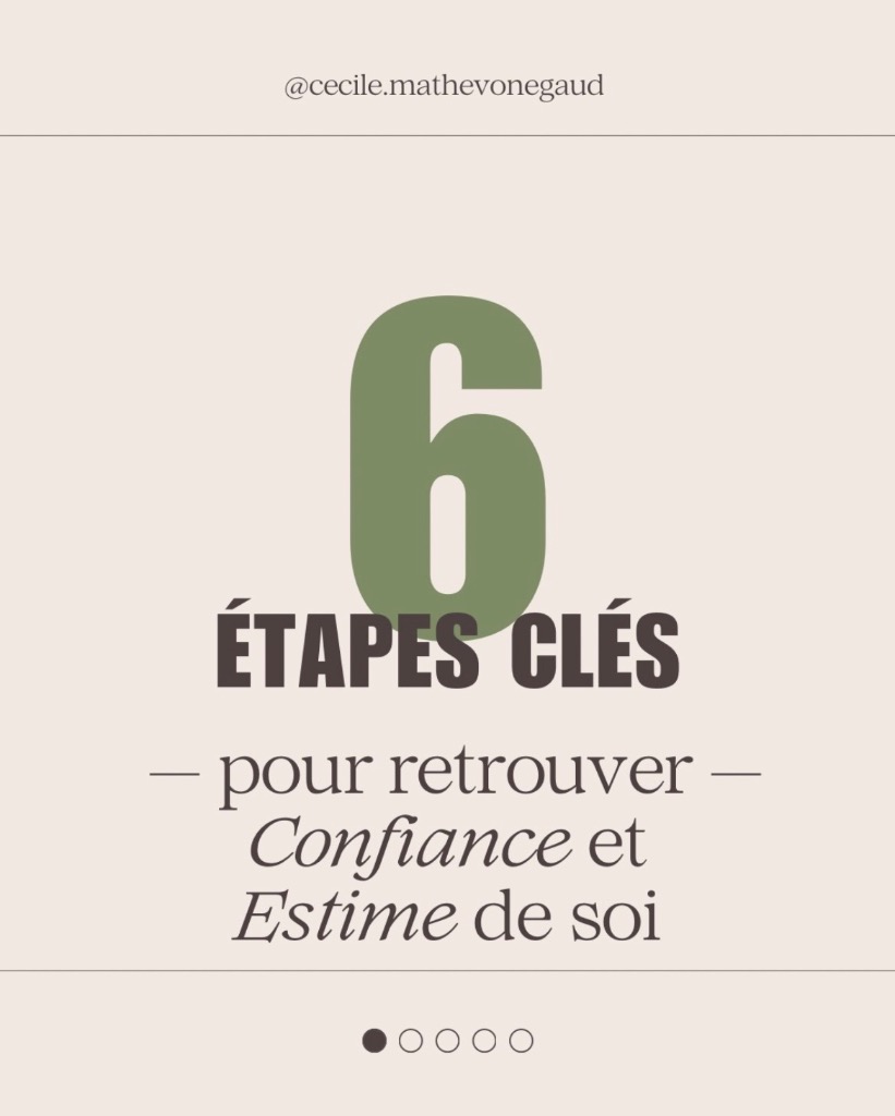 illustration 6 étapes clés pour retrouver confiance et estime de soi