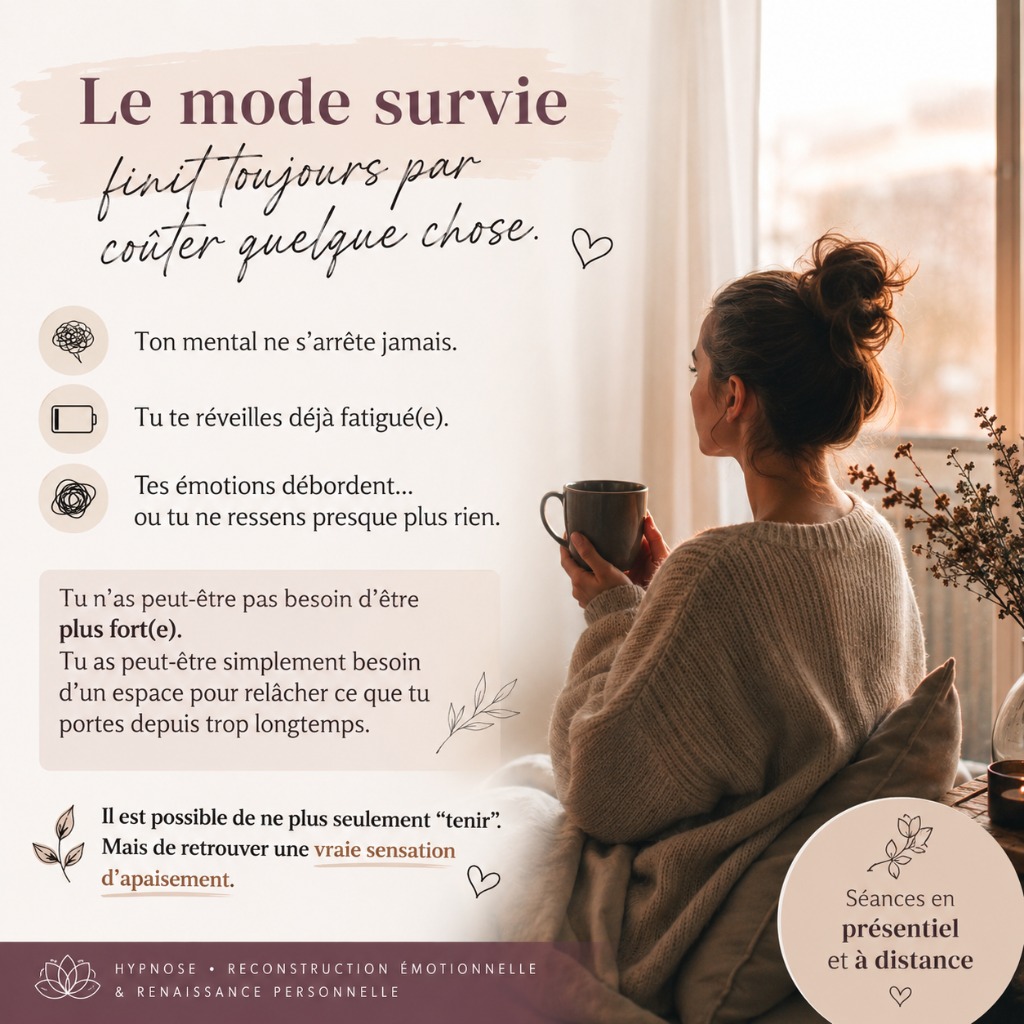 illustration “Le mode survie finit toujours par coûter quelque chose.”